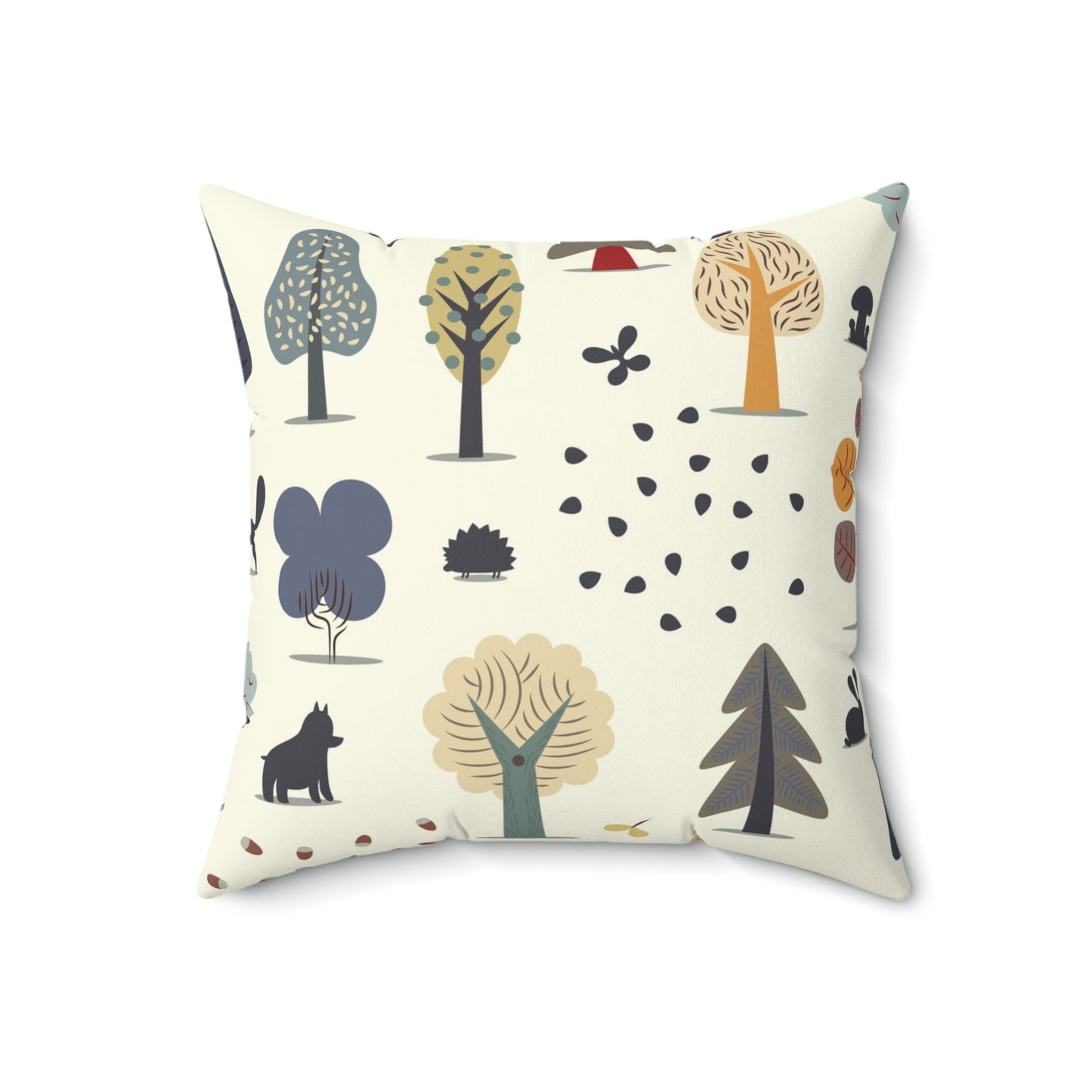 Enchanted Forest Pillow - Whimsical Nature Decor