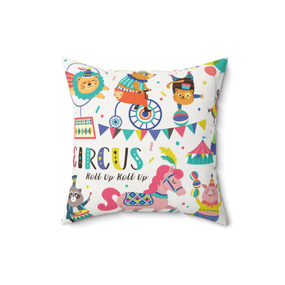 Circus Fun Pillow - Colorful Kids Room Decor