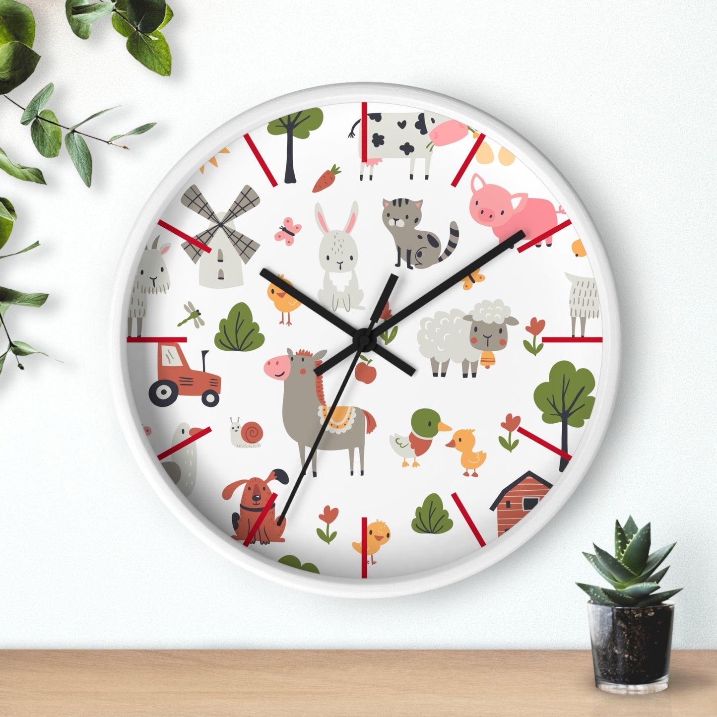 Playful Pals Wall Clock - Fun Time with Adorable Animals