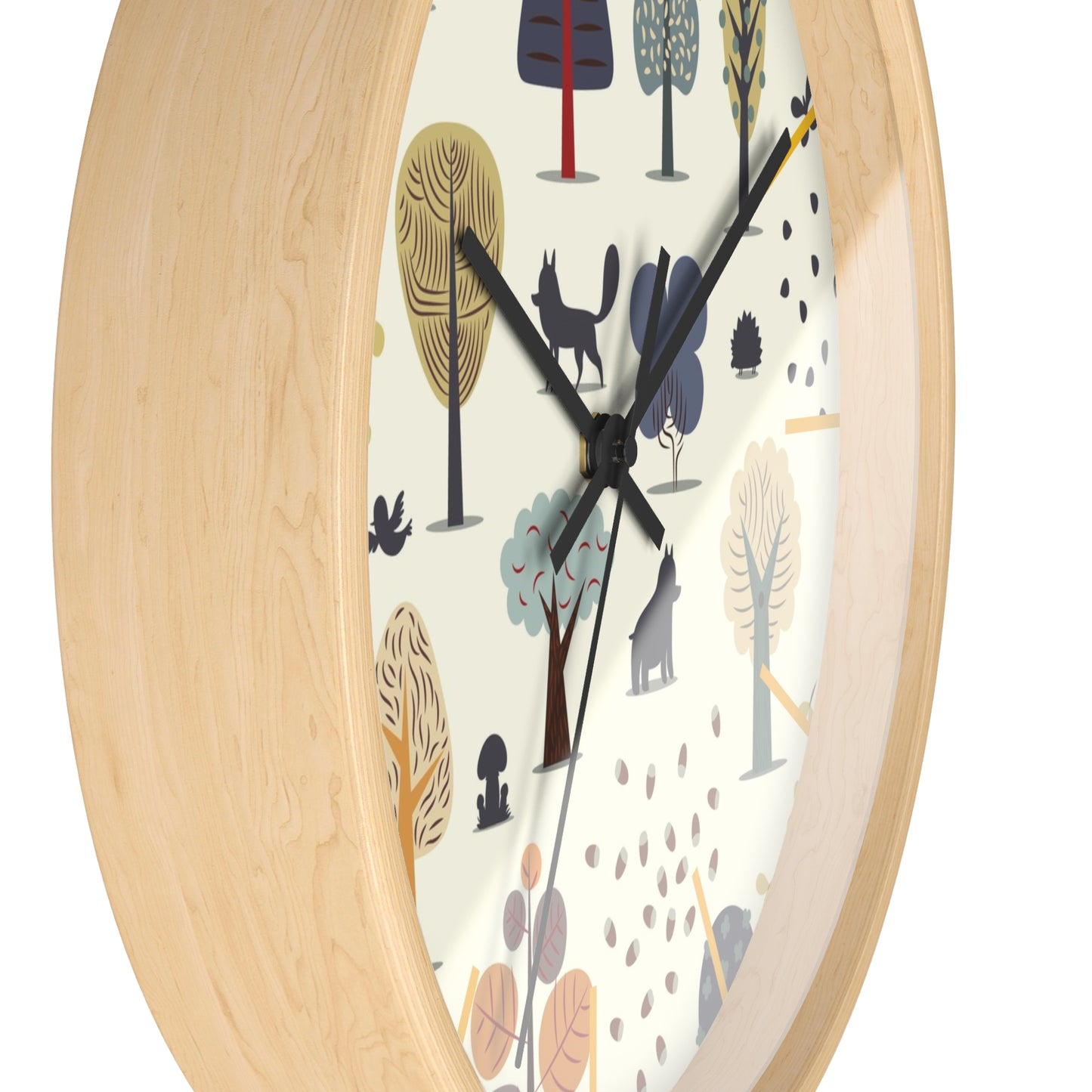 Woodland Creatures Wall Clock - Enchanting Forest Time