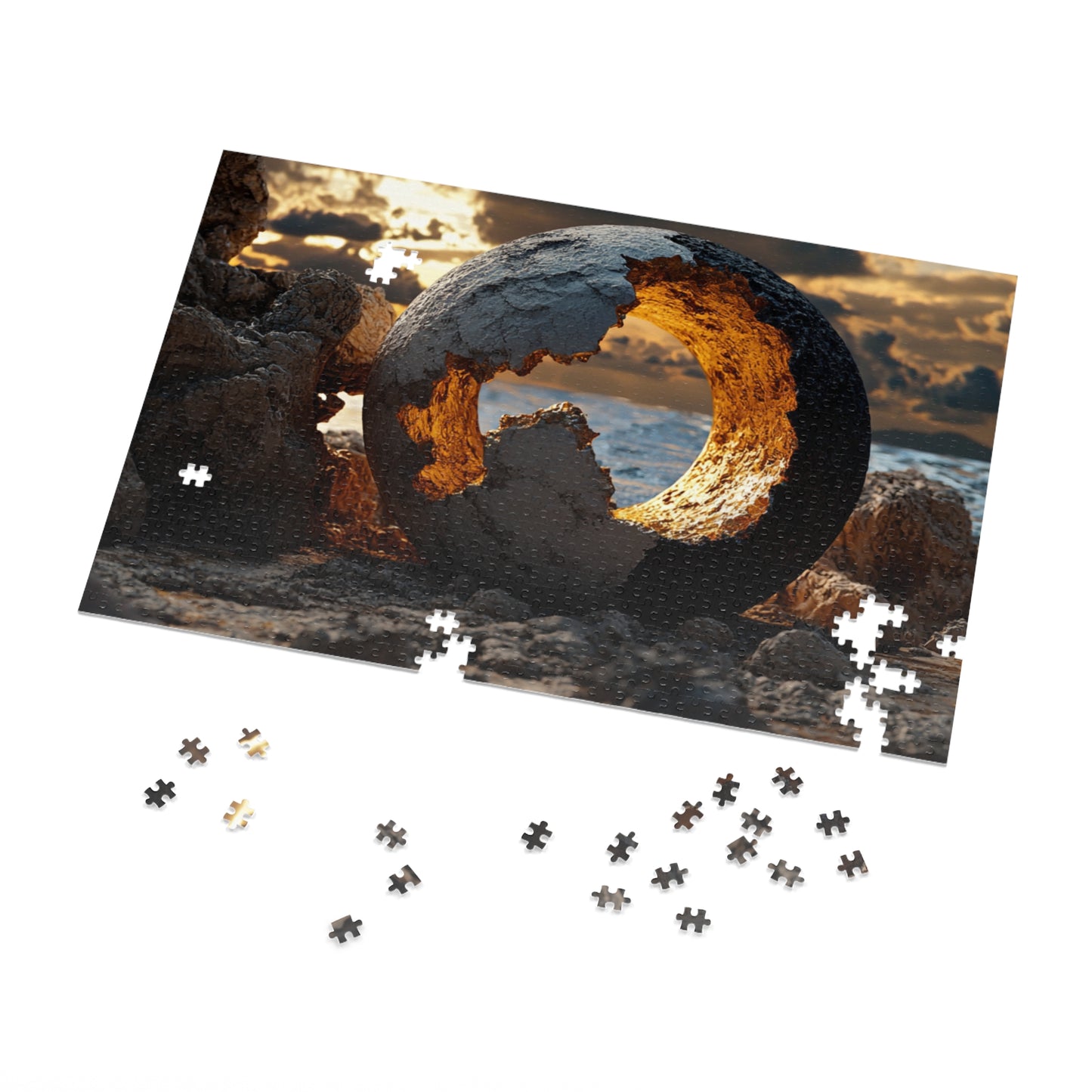 Jigsaw Puzzle with Tin