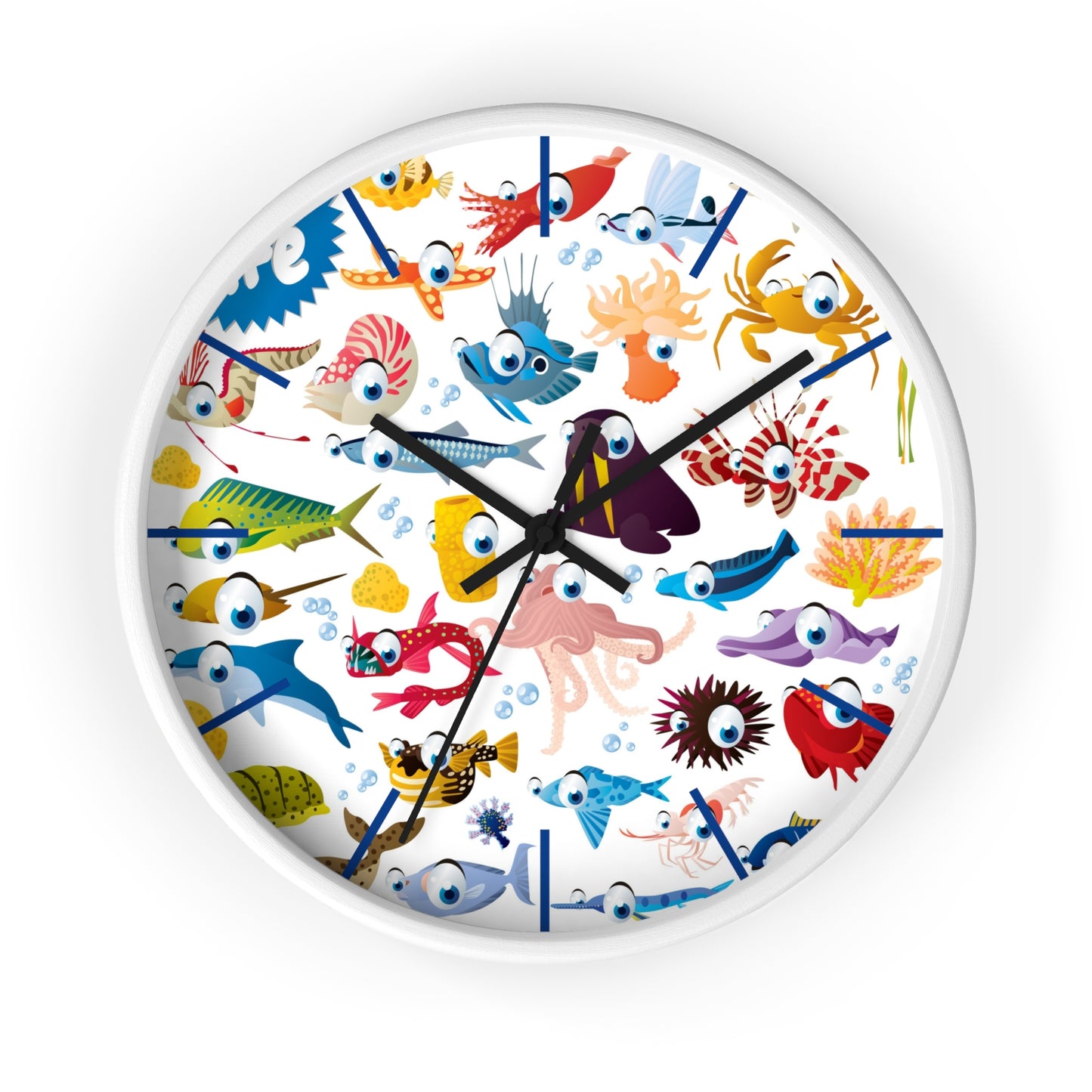 Undersea Smiles Wall Clock