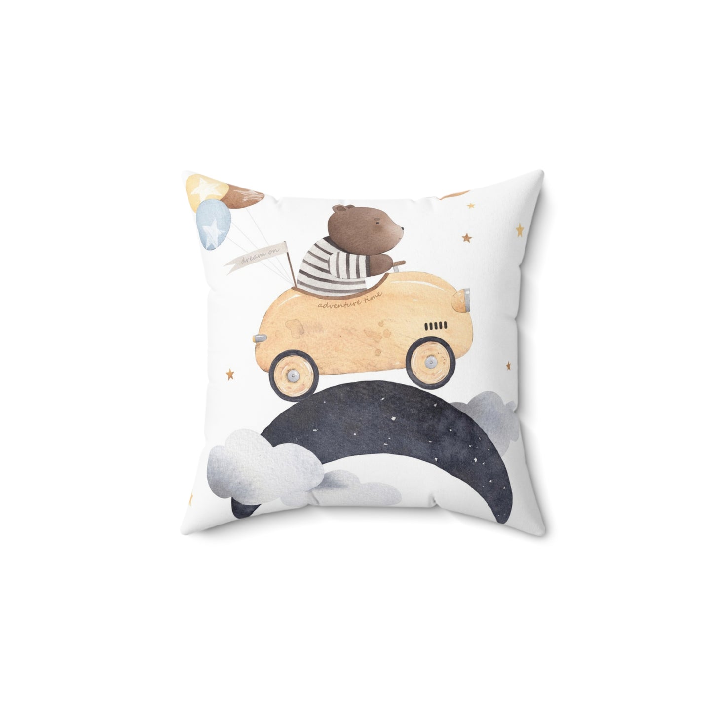 Space Adventure Bear Pillow - Dreamy Kids Decor