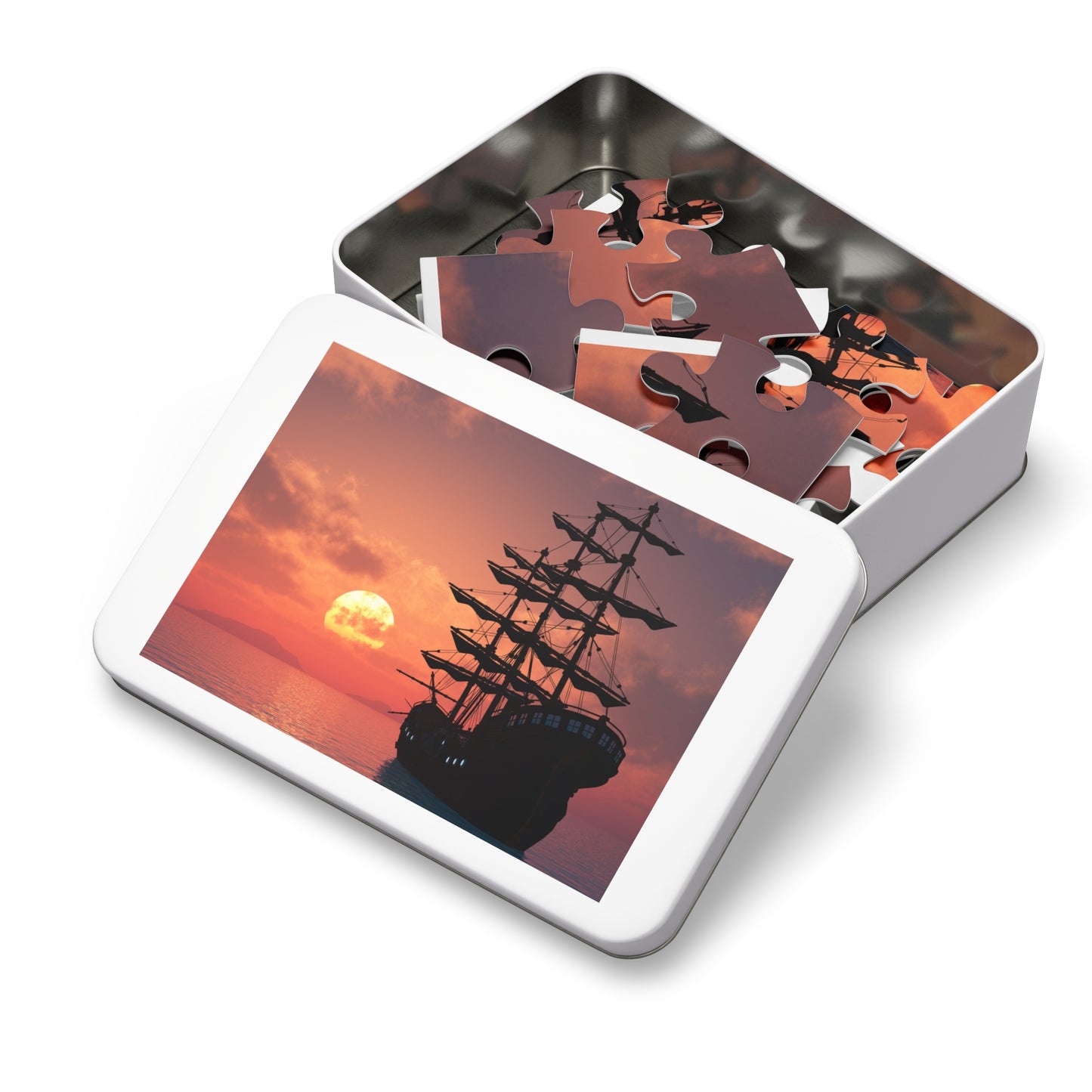 Jigsaw Puzzle with Tin