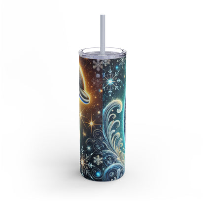 Festive Dolphin Tumbler 20 oz – Winter Cheer in Every Sip