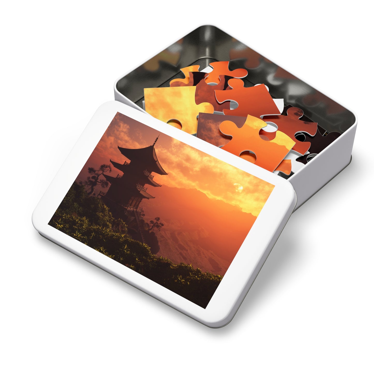 Jigsaw Puzzle with Tin