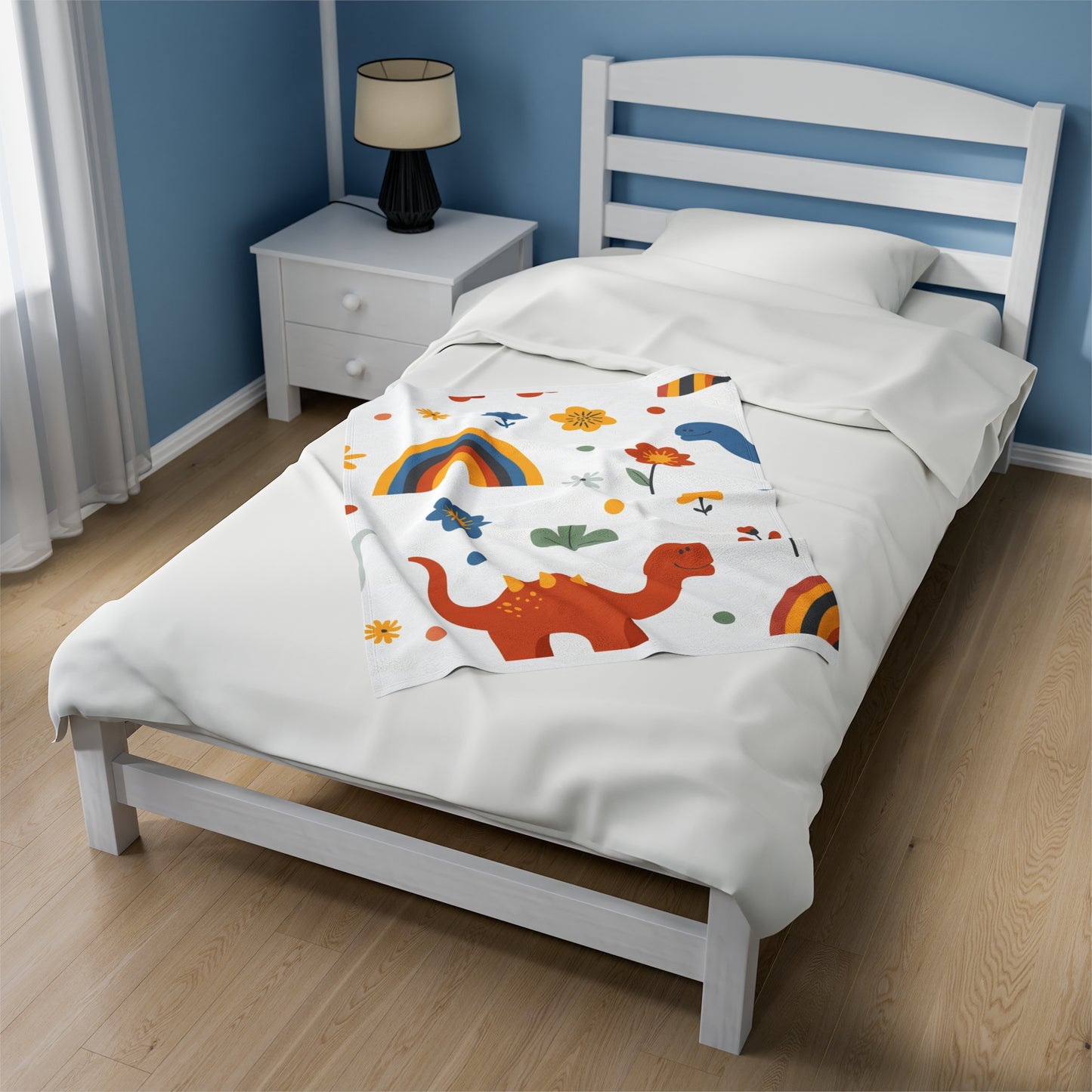 Dinosaur Velveteen Plush Blanket