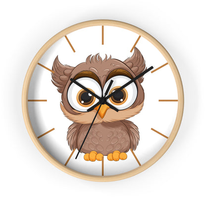 Wise Owl Wall Clock - Time for Thoughtful Charm