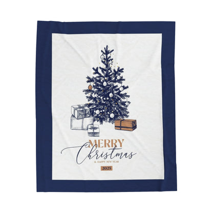 Elegant Merry Christmas Blanket - Timeless Holiday Warmth