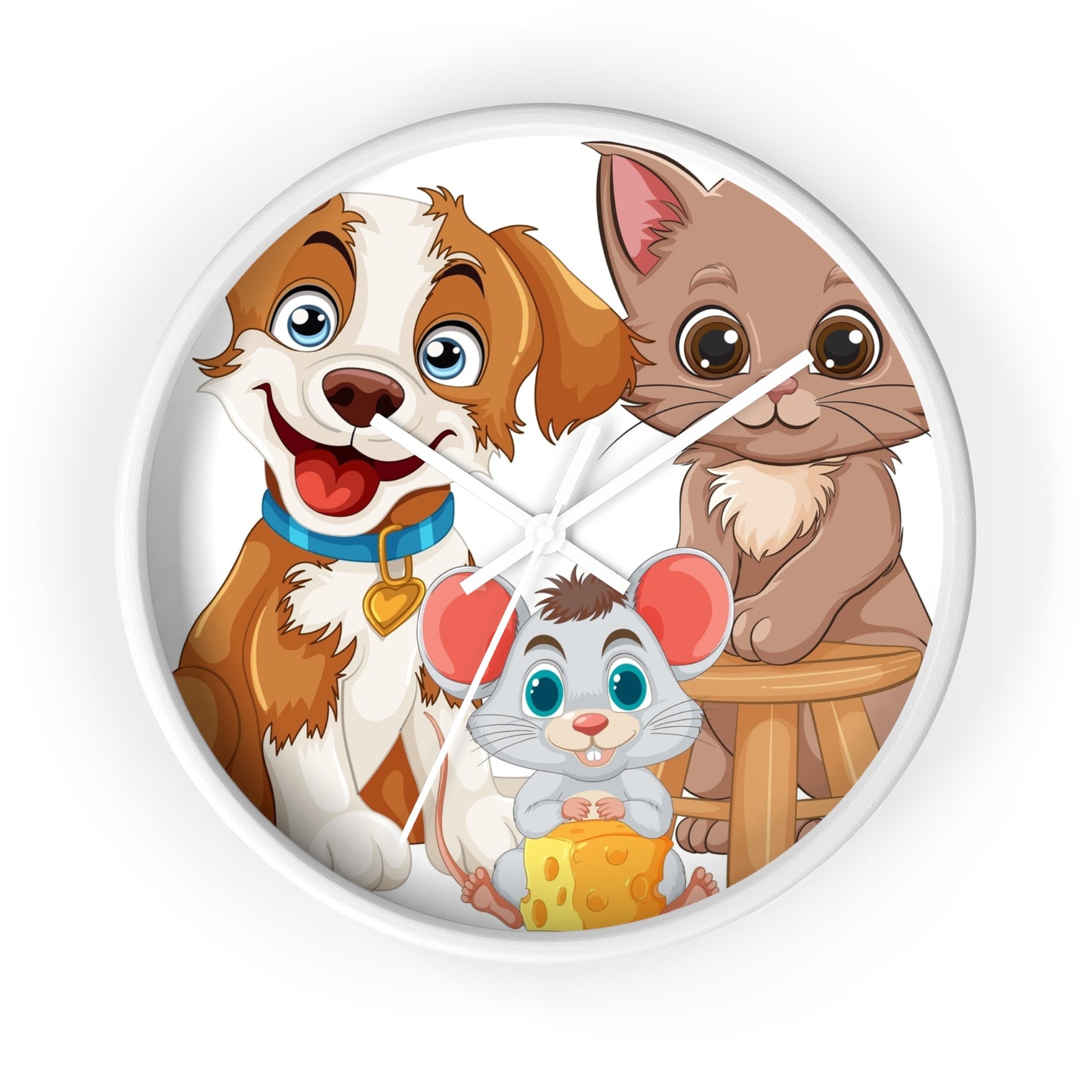 Best Friends Animal Wall Clock - Time for Furry Fun