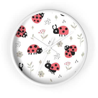 Ladybug Bliss Wall Clock - Nature-Inspired Charm for Your Space