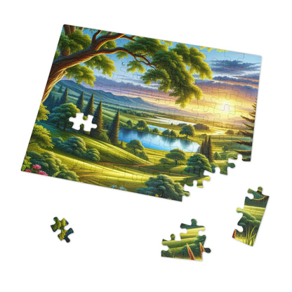 Jigsaw Puzzle with Tin