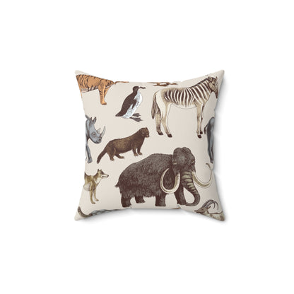 Prehistoric Wildlife Decorative Pillow