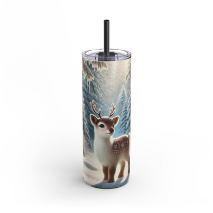 Enchanted Winter Deer Tumbler - 20oz