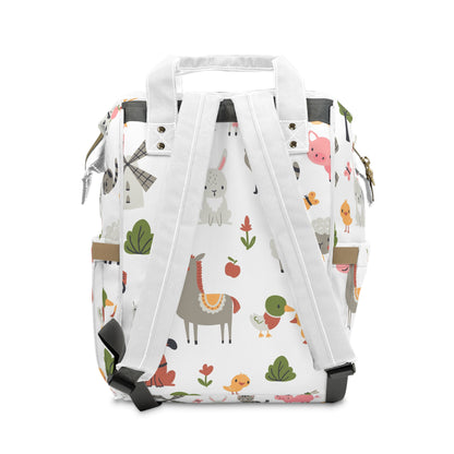 Happy Farm Friends Multifunctional Diaper Backpack