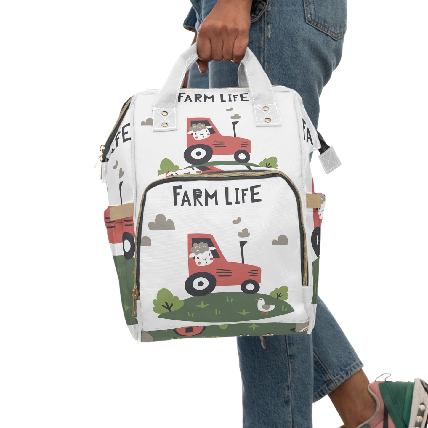 Farm Life Multifunctional Diaper Backpack