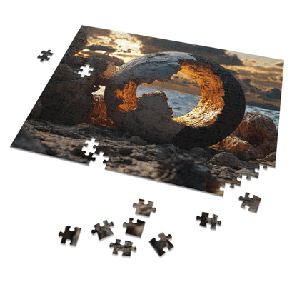 Jigsaw Puzzle with Tin