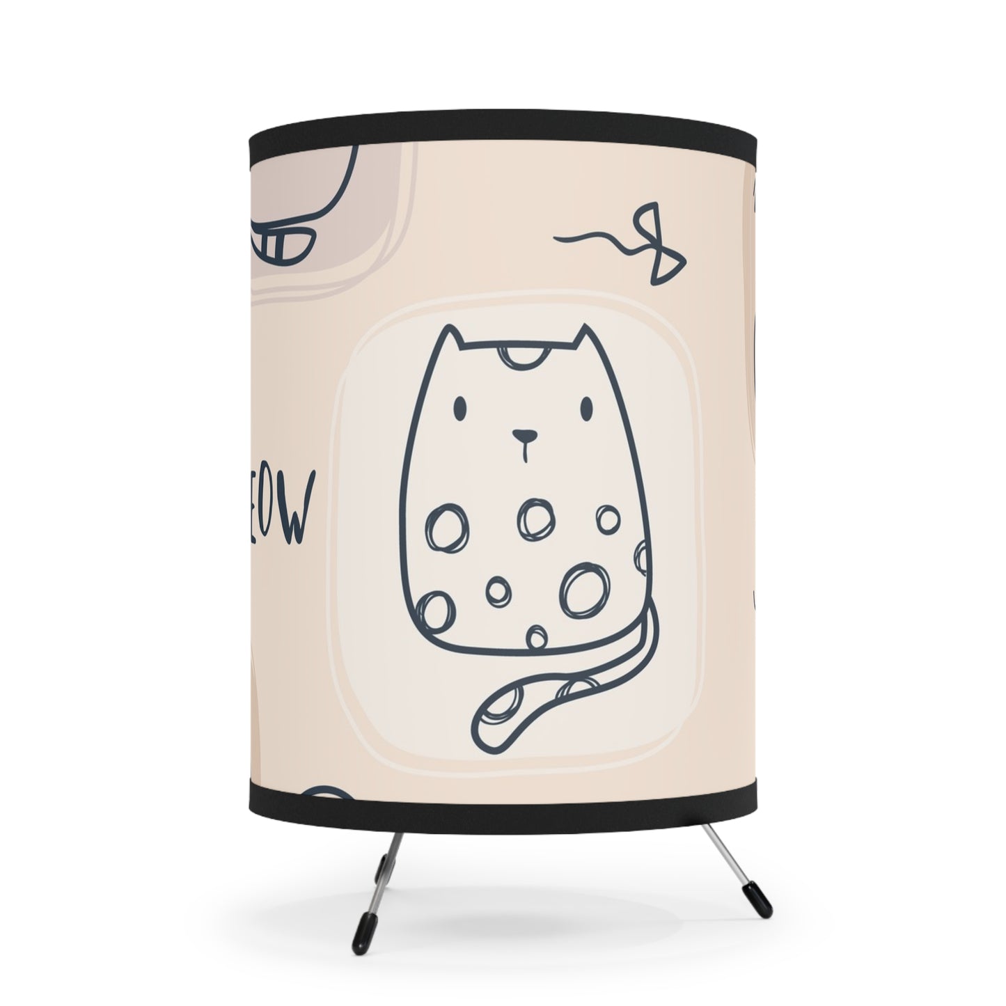 Purrfectly Cozy - Minimalist Cat Lampshade