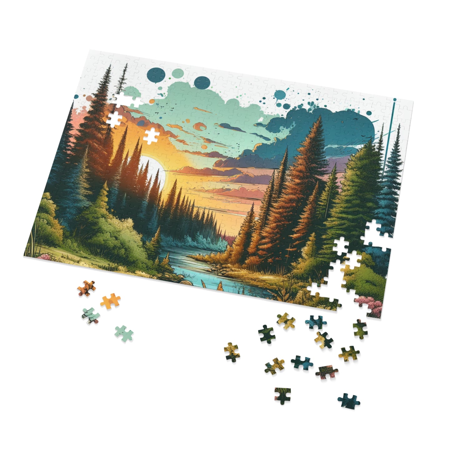 Jigsaw Puzzle with Tin