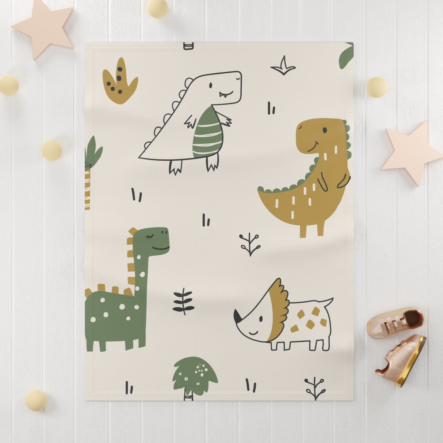 Dino Adventure Baby Blanket