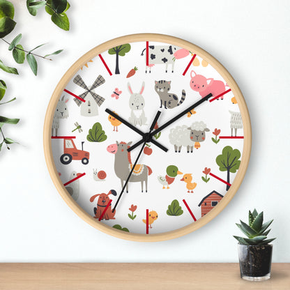 Playful Pals Wall Clock - Fun Time with Adorable Animals