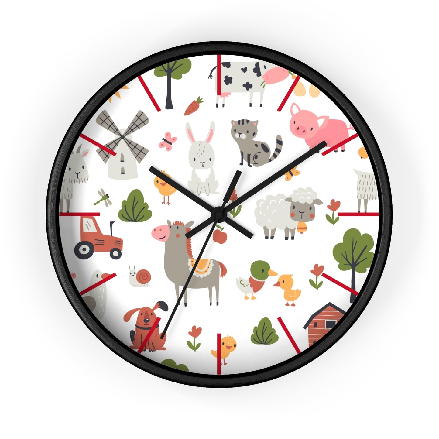 Playful Pals Wall Clock - Fun Time with Adorable Animals