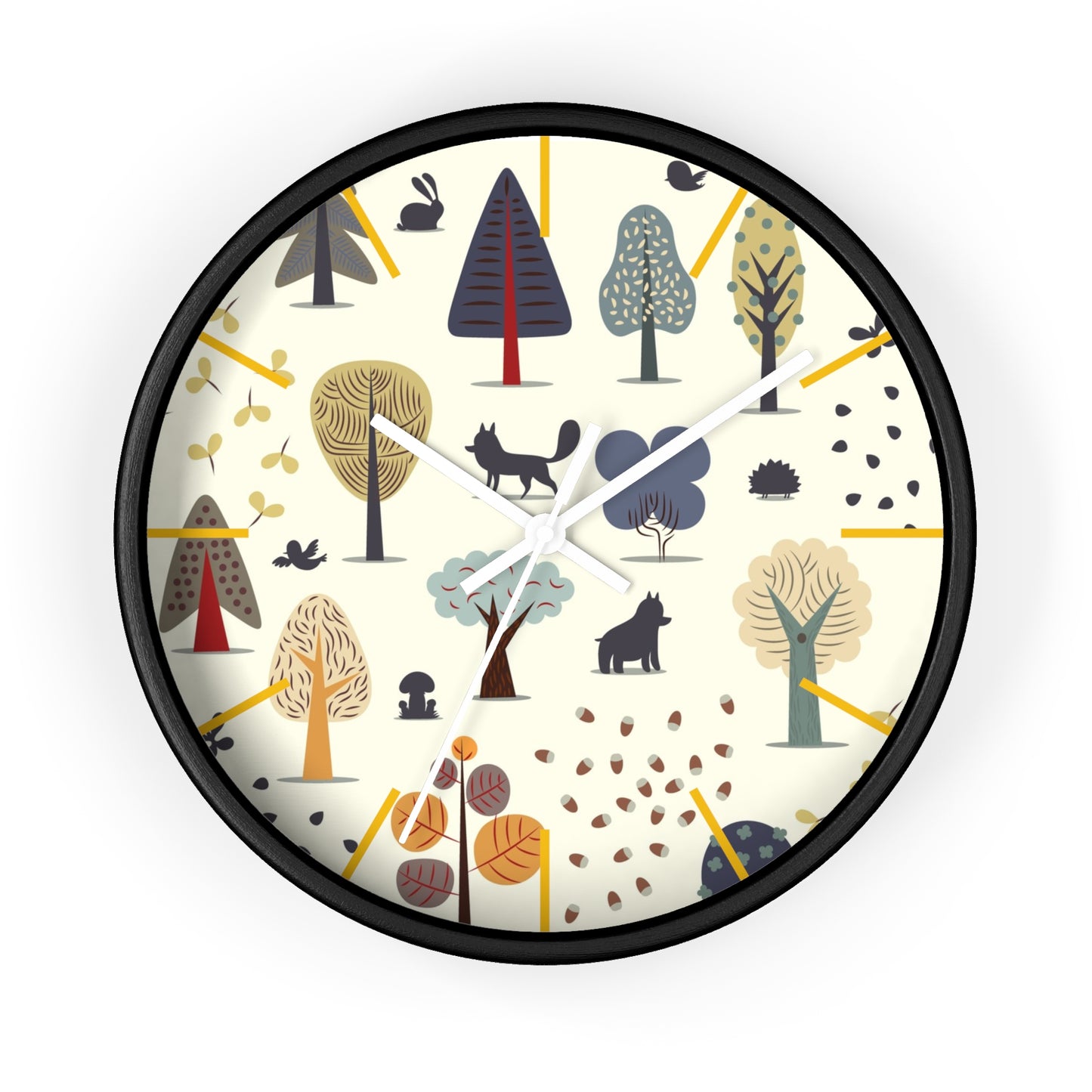 Woodland Creatures Wall Clock - Enchanting Forest Time