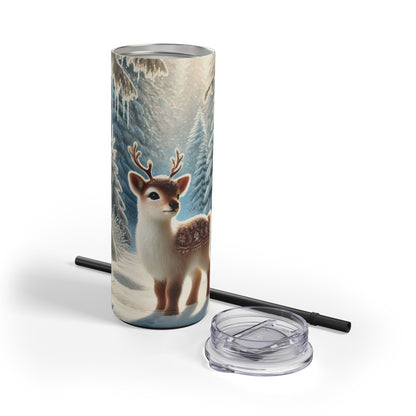 Enchanted Winter Deer Tumbler - 20oz