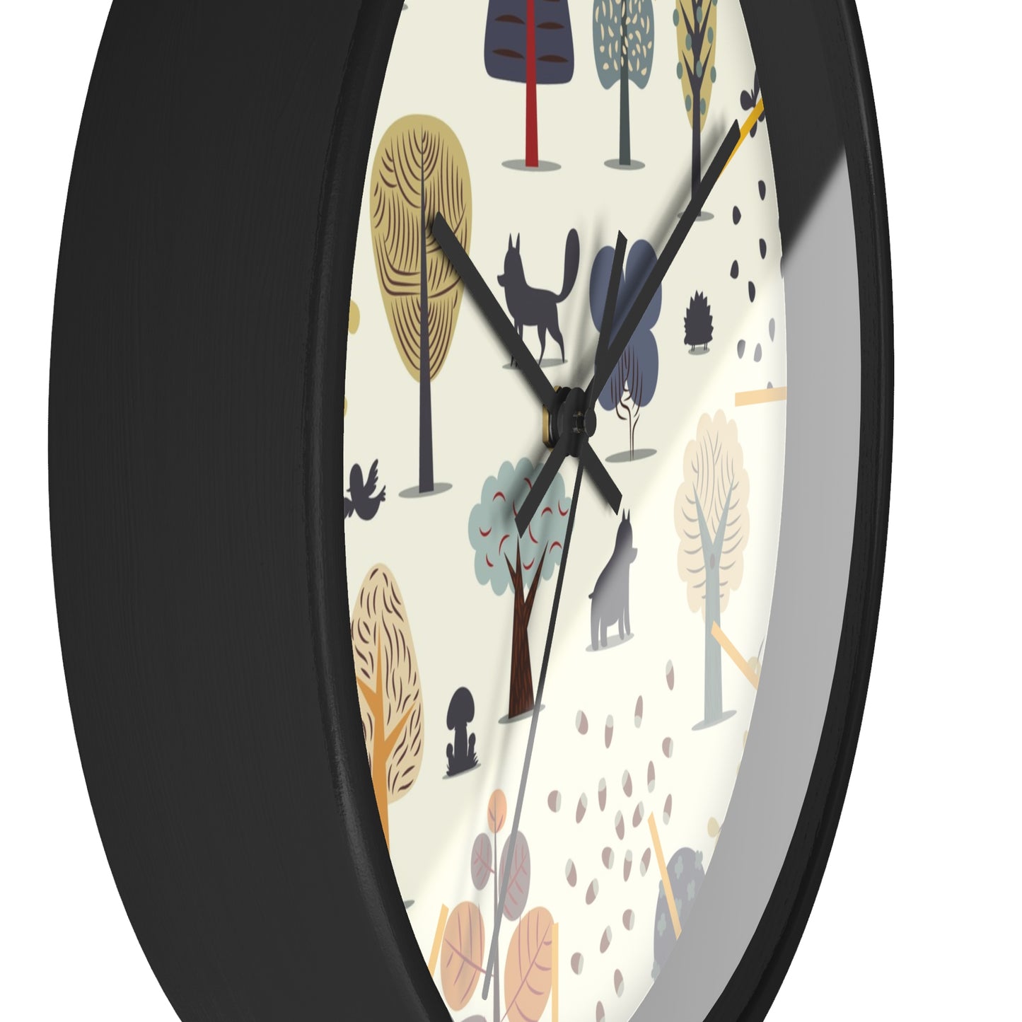 Woodland Creatures Wall Clock - Enchanting Forest Time