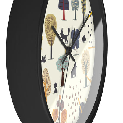 Woodland Creatures Wall Clock - Enchanting Forest Time