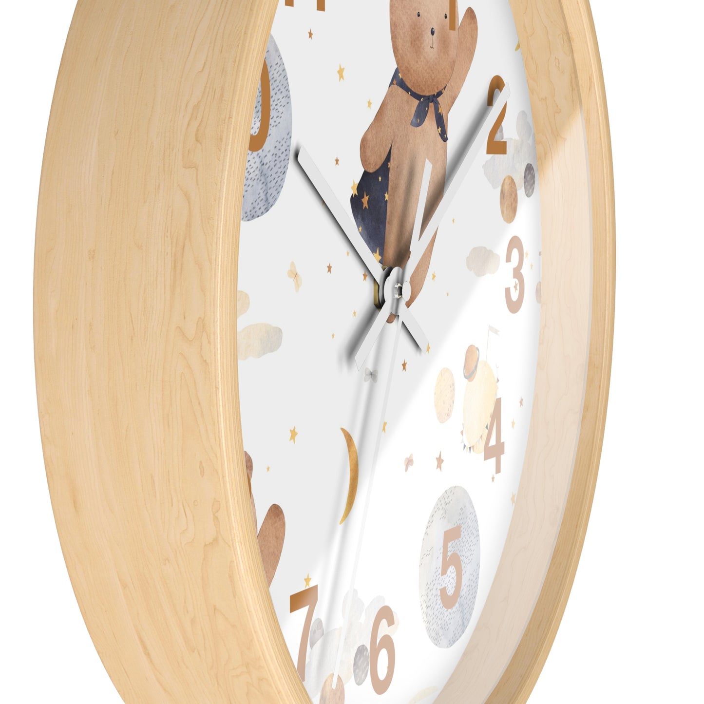 Cosmic Bear Wall Clock - Space Explorer Time