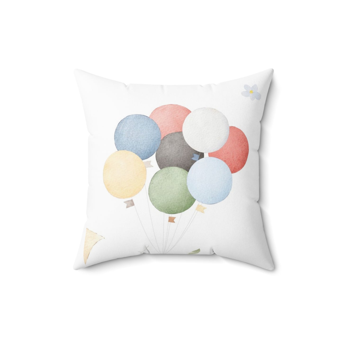 Balloon Dreams Pillow - Whimsical Kids Room Decor