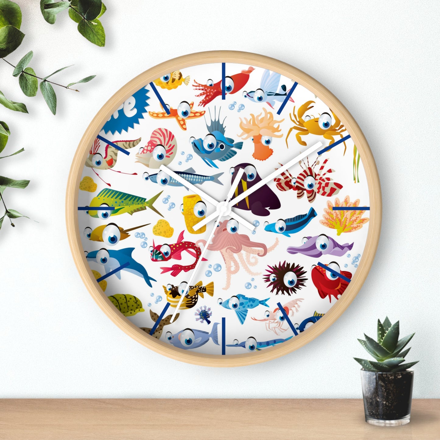 Undersea Smiles Wall Clock