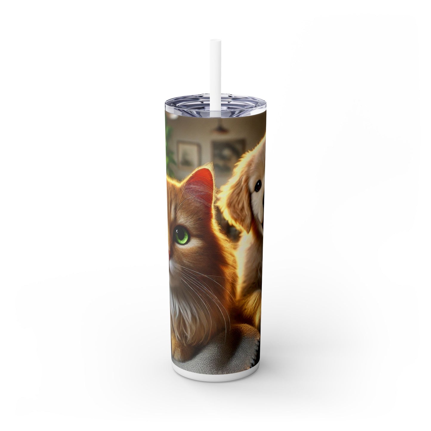 Skinny Tumbler with Straw, 20oz