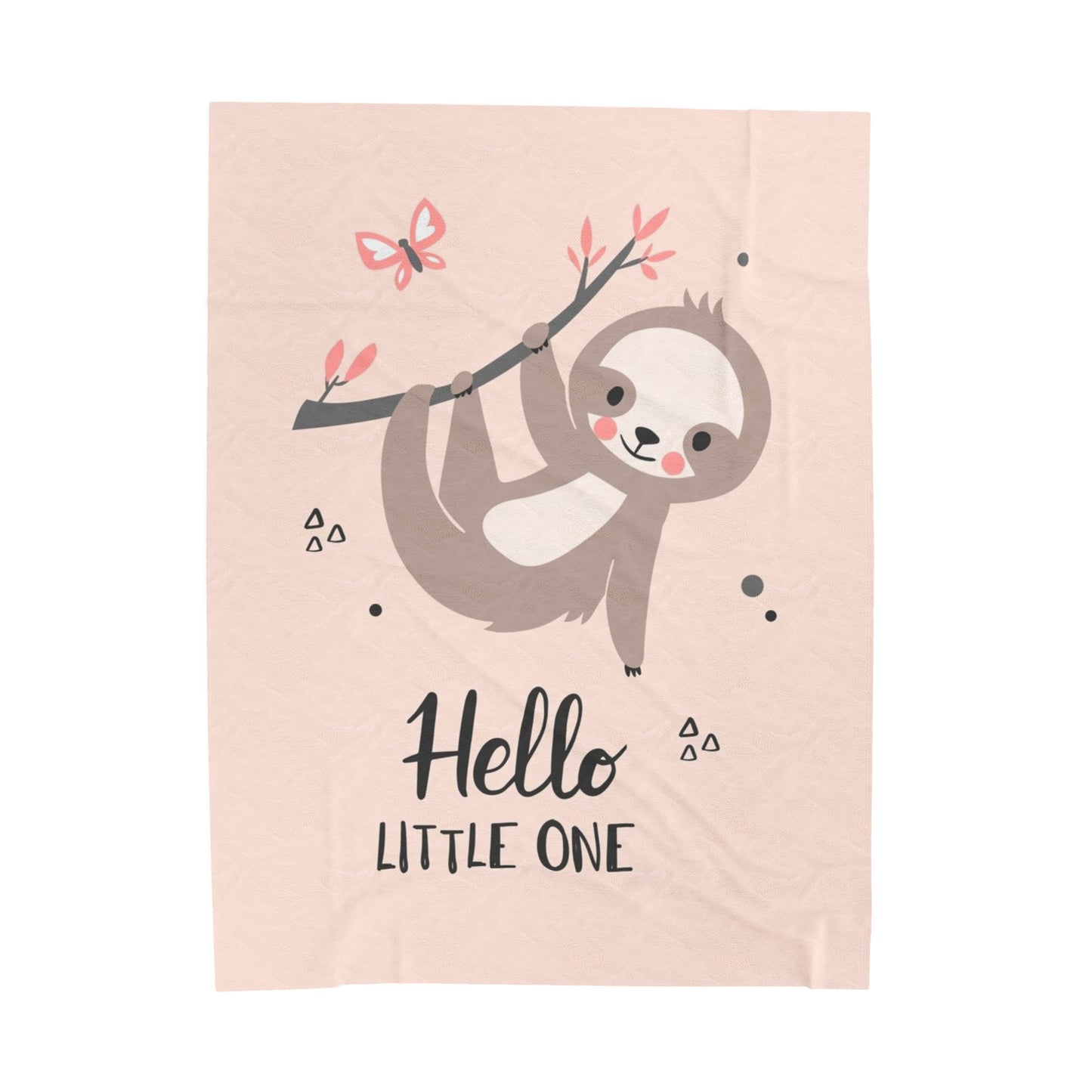 Little Monkey Velveteen Plush Blanket