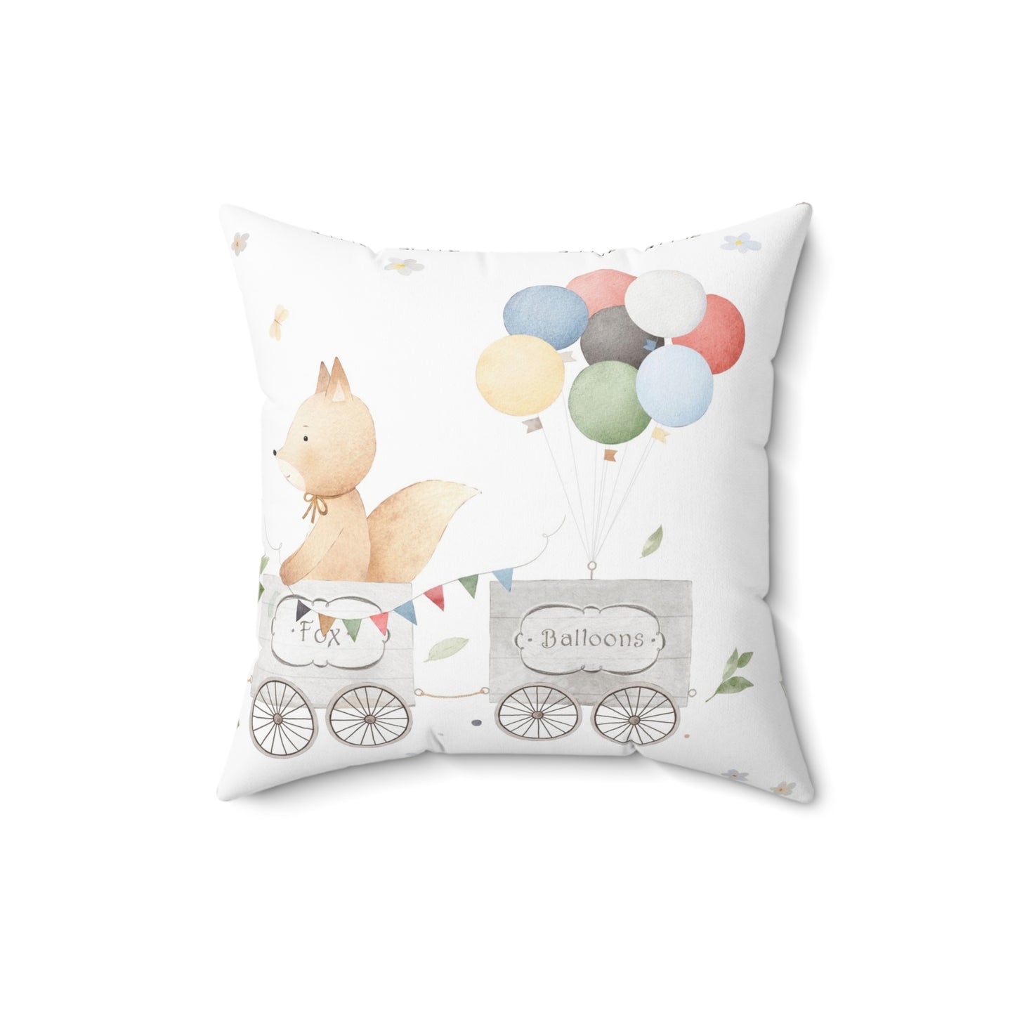 Balloon Dreams Pillow - Whimsical Kids Room Decor