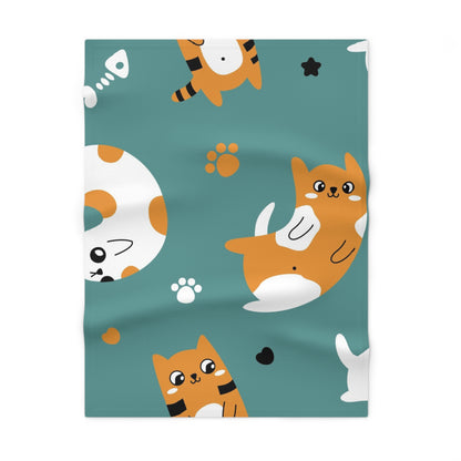 Dreamy Calico Cat Baby Blanket