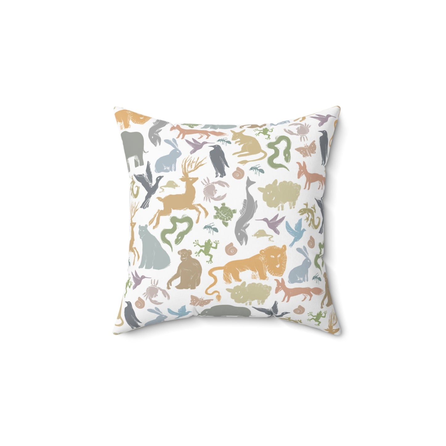 The Double-Sided Forest Tale Spun Polyester Square Pillow