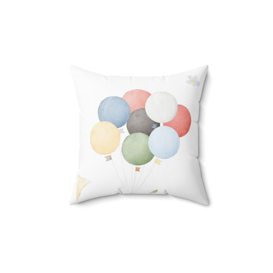 Balloon Dreams Pillow - Whimsical Kids Room Decor