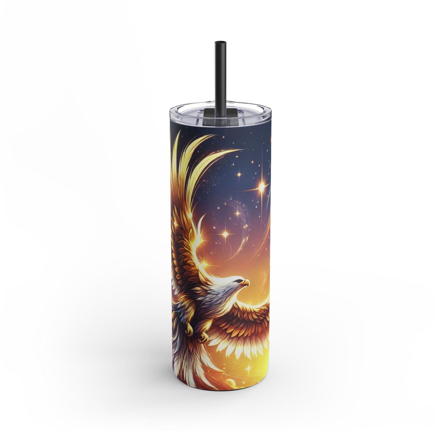 Golden Dawn Eagle Tumbler – A Symbol of Strength and Grace 20 oz