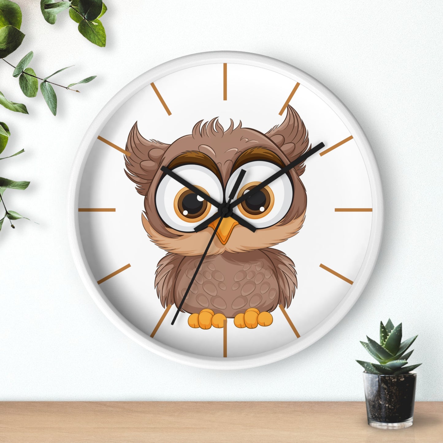 Wise Owl Wall Clock - Time for Thoughtful Charm