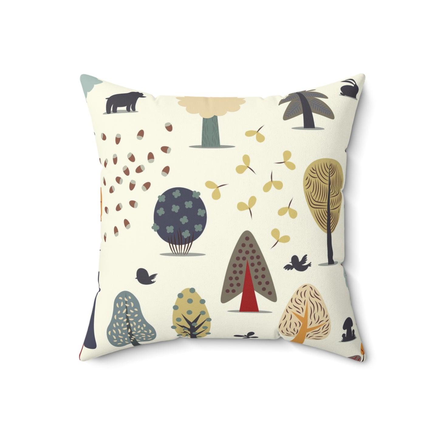 Enchanted Forest Pillow - Whimsical Nature Decor