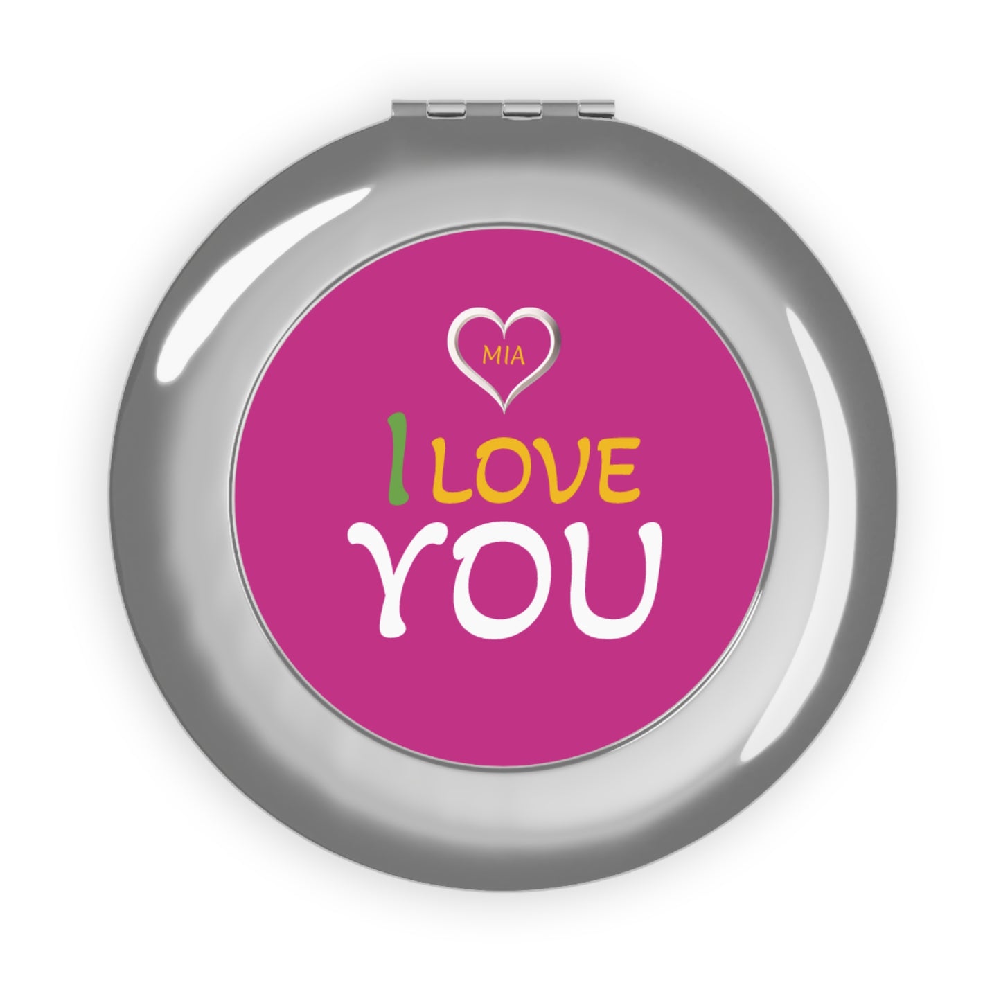 Reflect Love Personalized Compact Travel Mirror