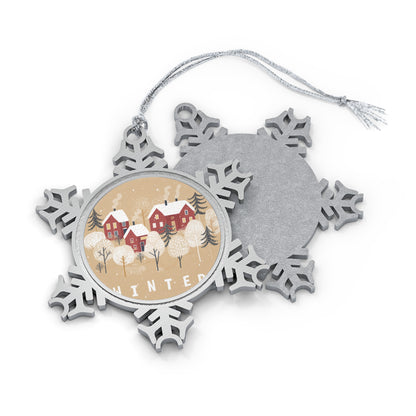 Pewter Snowflake Ornament