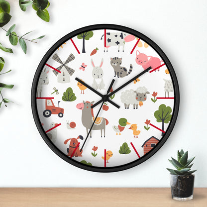 Playful Pals Wall Clock - Fun Time with Adorable Animals