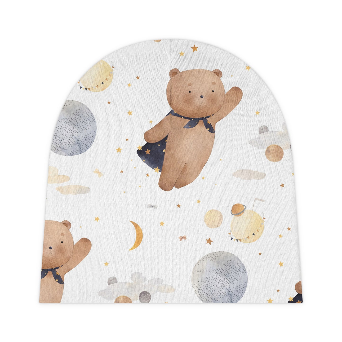 🌌 Adventure Bear Baby Beanie 🐻✨