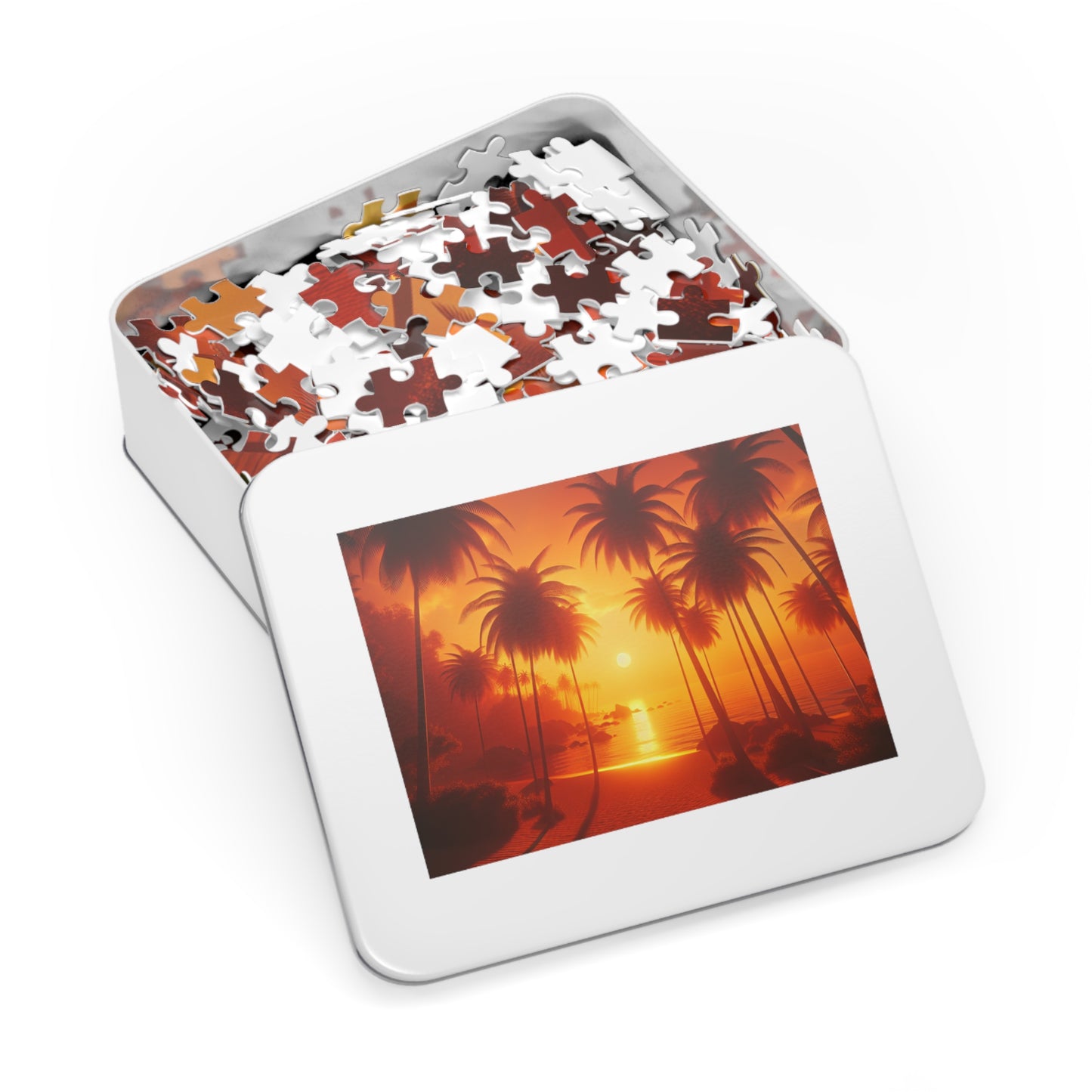 Jigsaw Puzzle with Tin