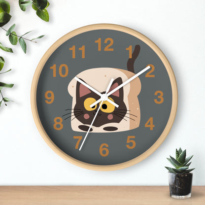 Toasty Cat Wall Clock - Quirky Time for Cat Lovers