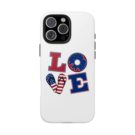 Patriotic Love Tough Case