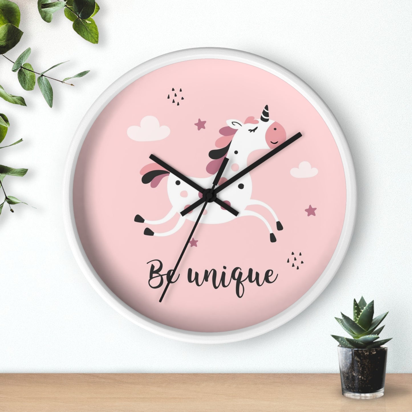 Be Unique Unicorn Wall Clock - Magical Timekeeper for Dreamers